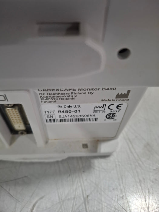 GE Healthcare Carescape B450 Critical Care Patient Monitor