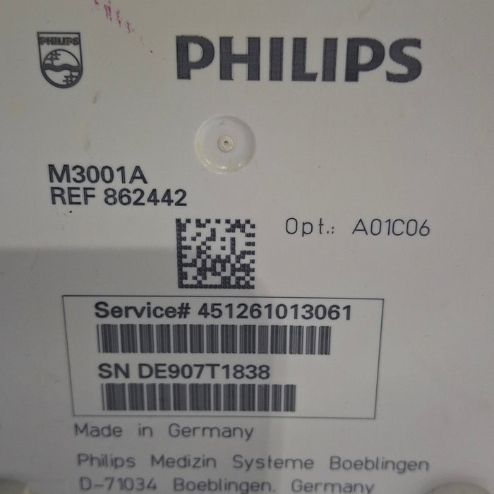 Philips Philips M3001A-A01C06 Fast SpO2, NIBP, ECG, Temp, IBP MMS Module Patient Monitors reLink Online