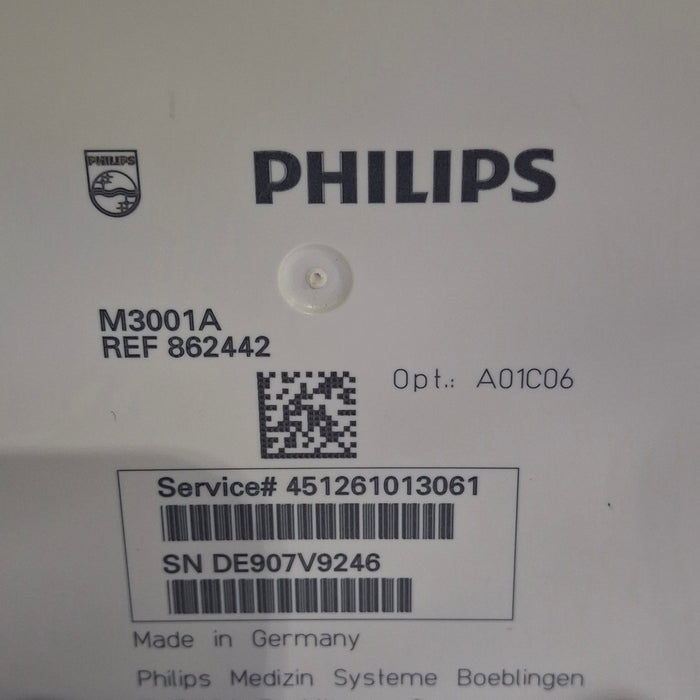 Philips M3001A-A01C06 Fast SpO2, NIBP, ECG, Temp, IBP MMS Module