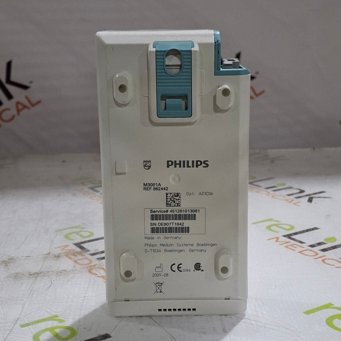 Philips M3001A-A01C06 Fast SpO2, NIBP, ECG, Temp, IBP MMS Module