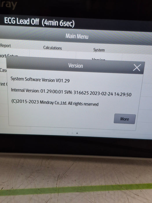 Mindray Benevision N1 Transport Patient Monitor