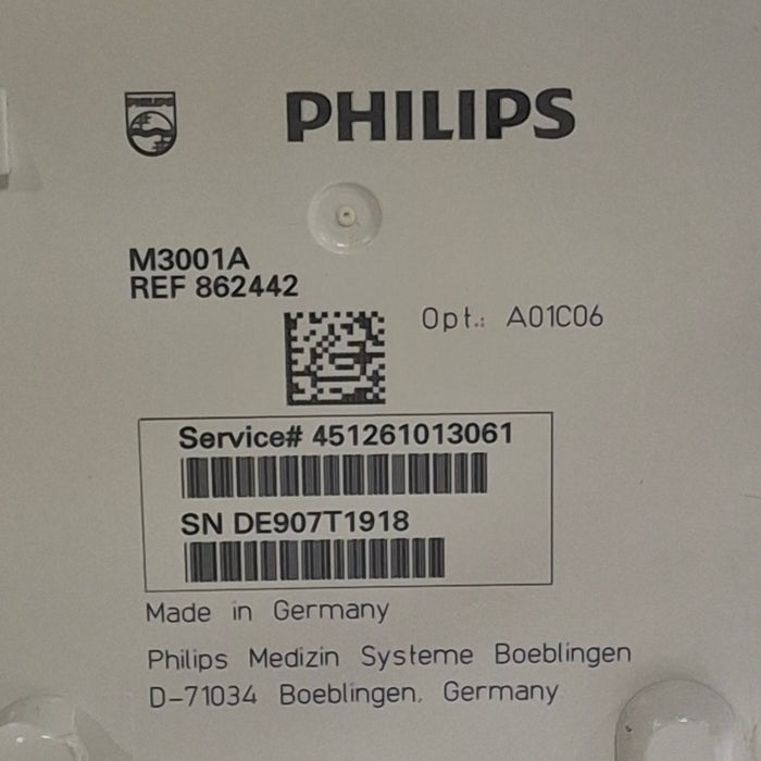 Philips Philips M3001A-A01C06 Fast SpO2, NIBP, ECG, Temp, IBP MMS Module Patient Monitors reLink Online