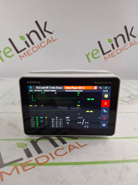 Mindray Benevision N1 Transport Patient Monitor