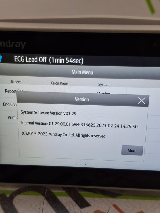 Mindray Benevision N1 Transport Patient Monitor