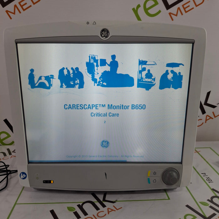 GE Healthcare Carescape B650 Critical Care Patient Monitor