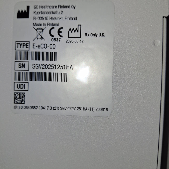 GE Healthcare E-sCO-00 Respiratory Module