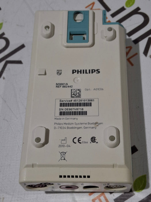 Philips M3001A-A01C06 Fast SpO2, NIBP, ECG, Temp, IBP MMS Module
