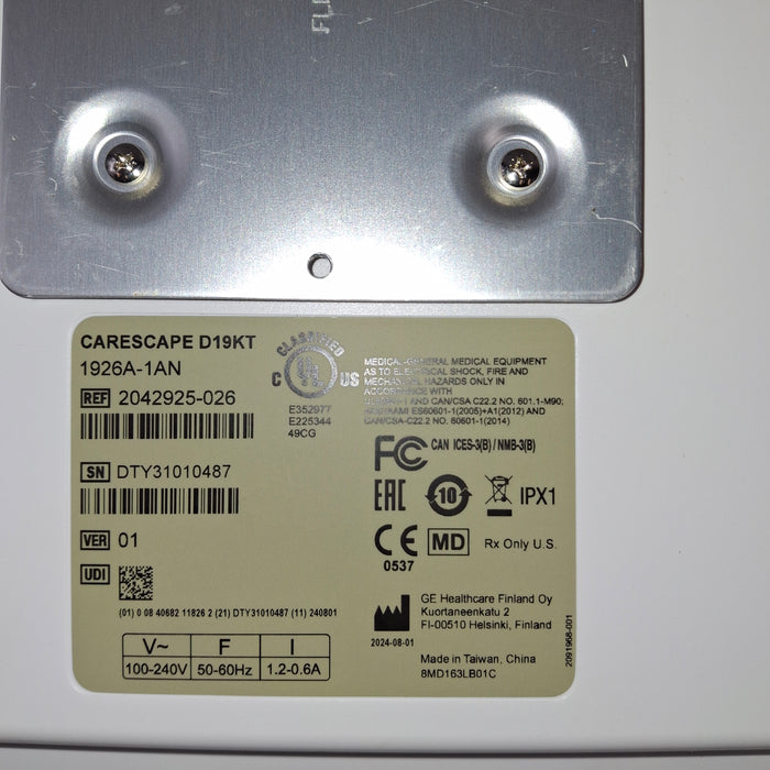 GE Healthcare D19KT Display