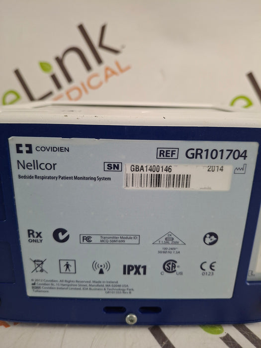 Covidien GR101704 Bedside Respiratory Patient Monitoring System