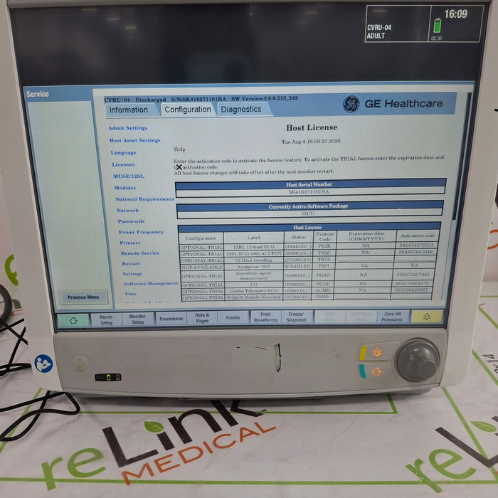 GE Healthcare GE Healthcare Carescape B650 Critical Care Patient Monitor Patient Monitors reLink Online