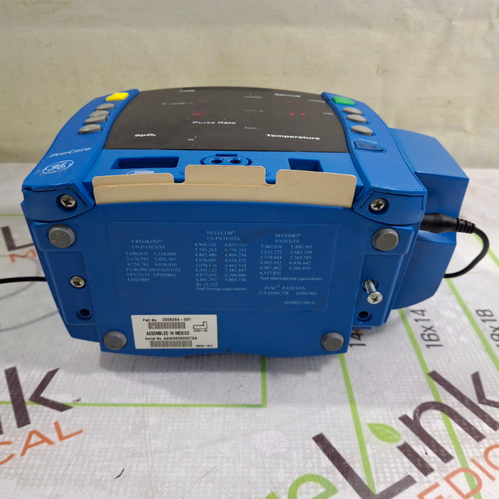 GE Healthcare Dinamap ProCare 400 Patient Monitor