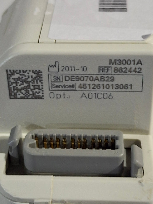 Philips M3001A-A01C06 Fast SpO2, NIBP, ECG, Temp, IBP MMS Module