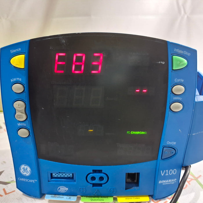 GE Healthcare GE Healthcare Dinamap V100 - NIBP, SpO2, Temp Vital Signs Monitor Patient Monitors reLink Online