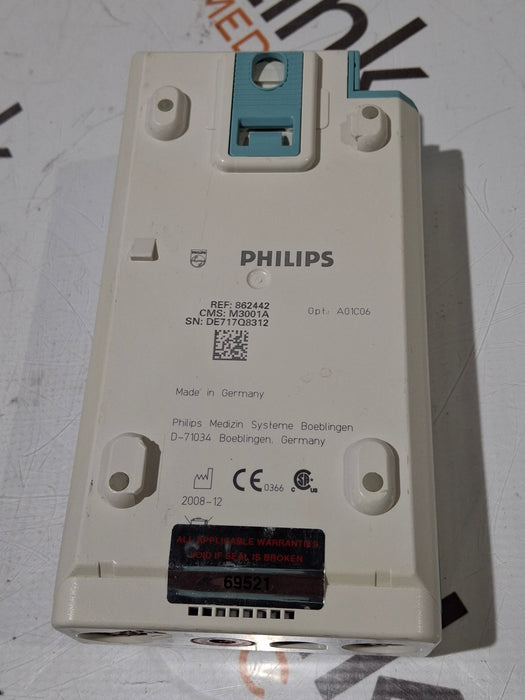 Philips M3001A-A01C06 Fast SpO2, NIBP, ECG, Temp, IBP MMS Module