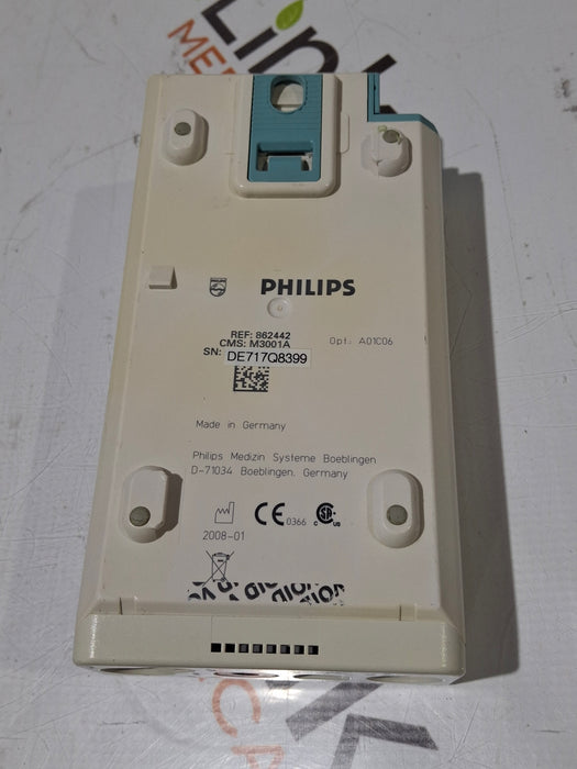 Philips M3001A-A01C06 Fast SpO2, NIBP, ECG, Temp, IBP MMS Module