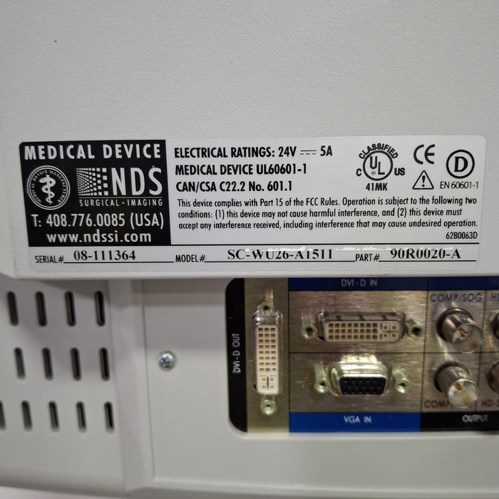 NDS Surgical Imaging SCWU26A1511 26" Medical Monitor