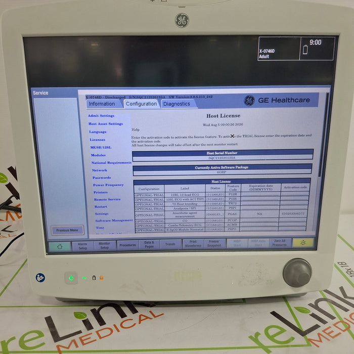 GE Healthcare Carescape B650 Anesthesia Care Patient Monitor