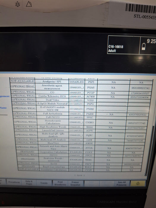 GE Healthcare Carescape B450 Critical Care Patient Monitor