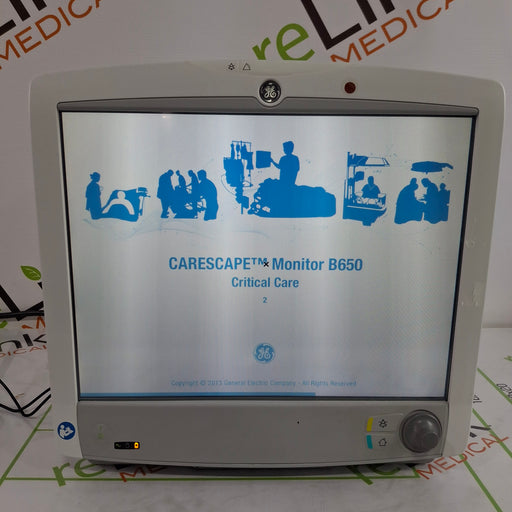 GE Healthcare GE Healthcare Carescape B650 Critical Care Patient Monitor Patient Monitors reLink Online