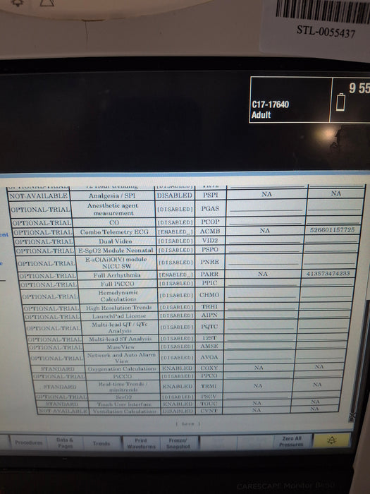 GE Healthcare Carescape B450 Critical Care Patient Monitor