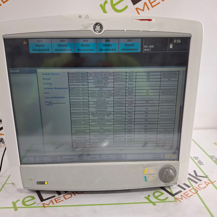 GE Healthcare GE Healthcare Carescape B650 Critical Care Patient Monitor Patient Monitors reLink Online