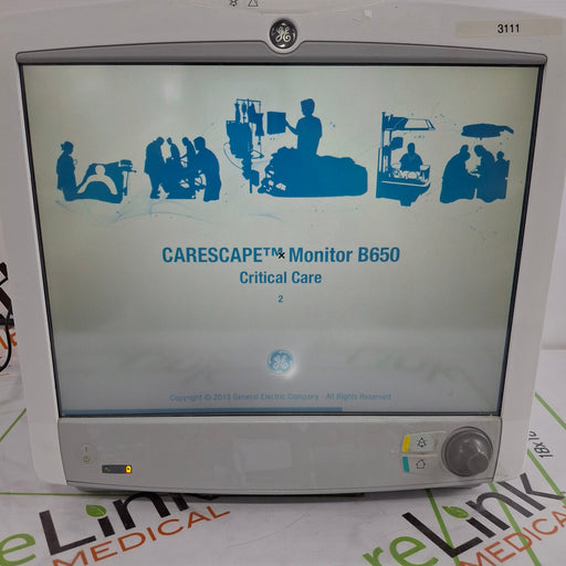 GE Healthcare GE Healthcare Carescape B650 Critical Care Patient Monitor Patient Monitors reLink Online