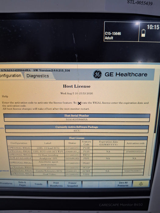 GE Healthcare GE Healthcare Carescape B450 Critical Care Patient Monitor Patient Monitors reLink Online