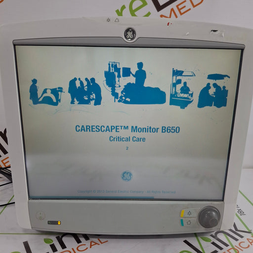 GE Healthcare GE Healthcare Carescape B650 Critical Care Patient Monitor Patient Monitors reLink Online