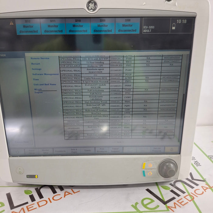 GE Healthcare GE Healthcare Carescape B650 Critical Care Patient Monitor Patient Monitors reLink Online