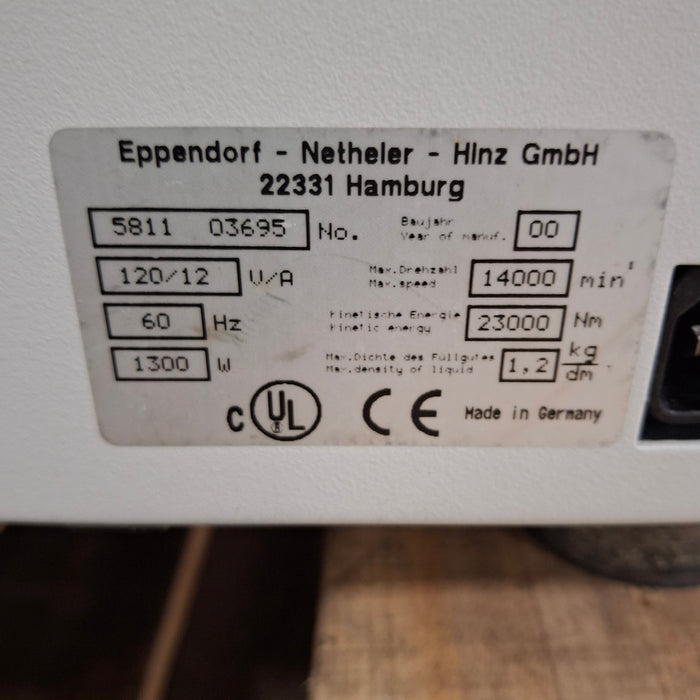 Eppendorf 5810R Refrigerated Centrifuge