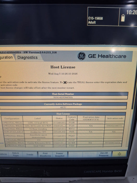 GE Healthcare GE Healthcare Carescape B450 Critical Care Patient Monitor Patient Monitors reLink Online