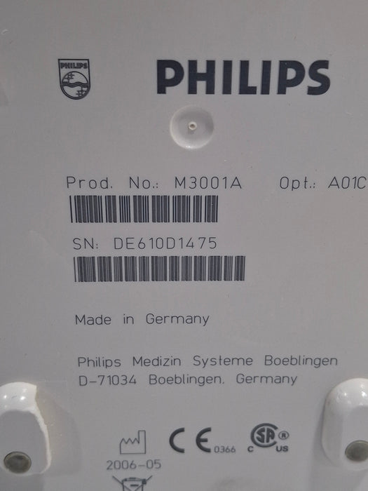 Philips M3001A-A01C18 Fast SpO2, NIBP, 12 lead ECG, Temp, IBP MMS Module