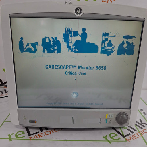 GE Healthcare GE Healthcare Carescape B650 Critical Care Patient Monitor Patient Monitors reLink Online