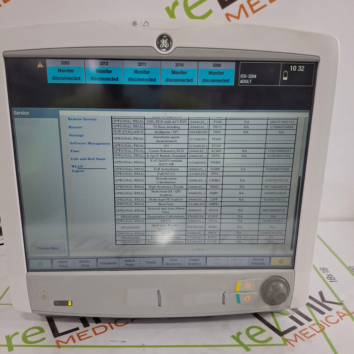 GE Healthcare GE Healthcare Carescape B650 Critical Care Patient Monitor Patient Monitors reLink Online