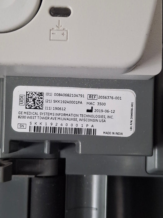 GE Healthcare MAC 3500 ECG