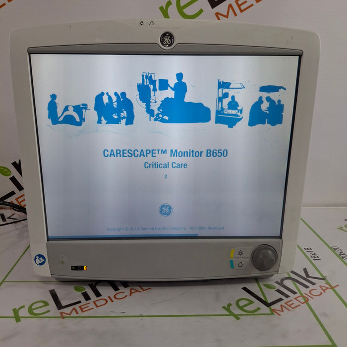 GE Healthcare Carescape B650 Critical Care Patient Monitor