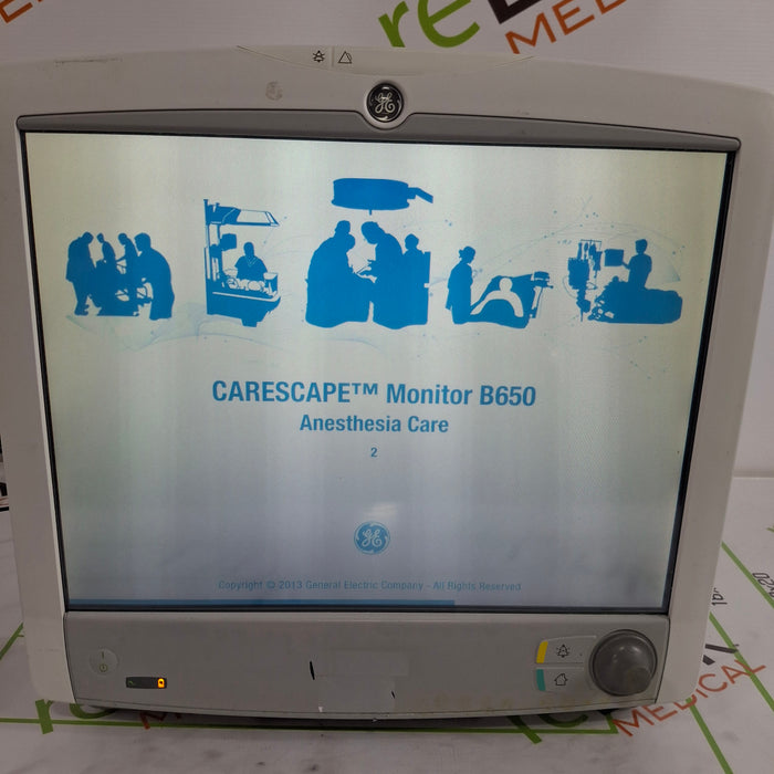 GE Healthcare Carescape B650 Anesthesia Care Patient Monitor
