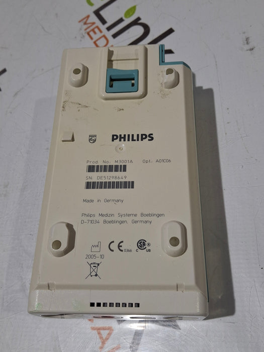 Philips M3001A-A01C06 Fast SpO2, NIBP, ECG, Temp, IBP MMS Module