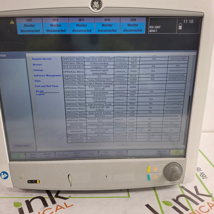 GE Healthcare Carescape B650 Critical Care Patient Monitor
