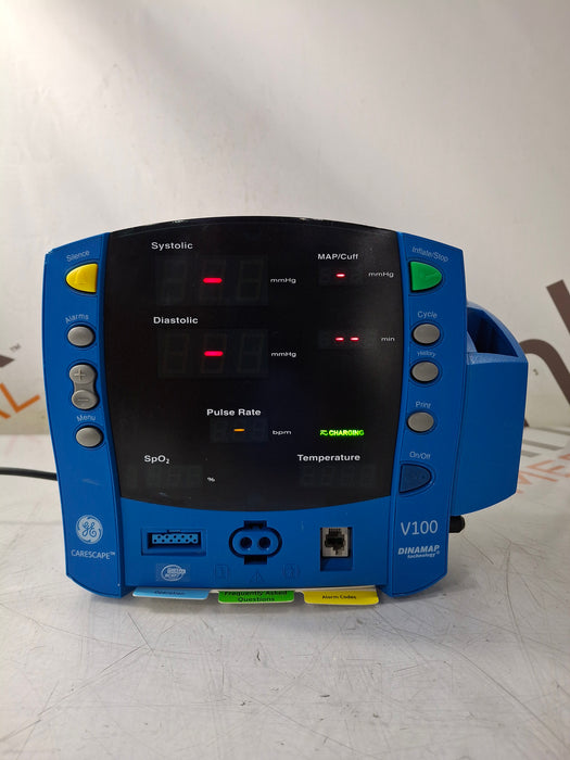 GE Healthcare Dinamap V100 - NIBP, SpO2, Temp Vital Signs Monitor