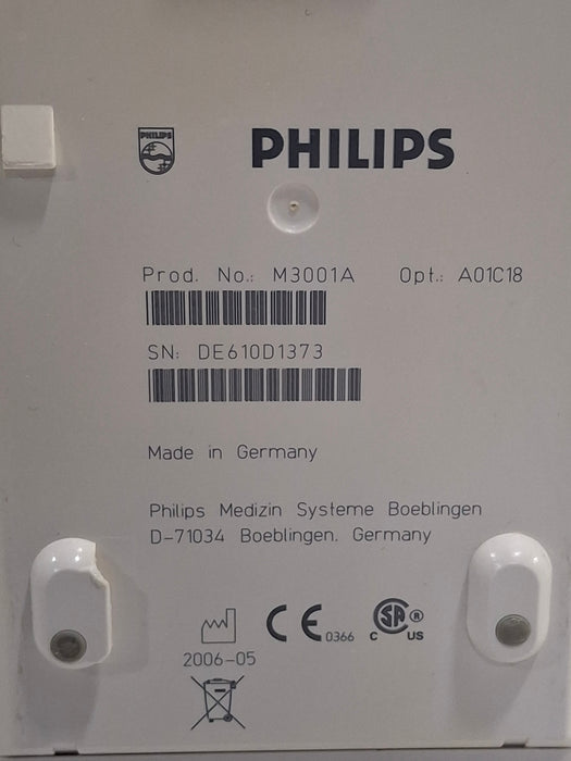 Philips M3001A-A01C18 Fast SpO2, NIBP, 12 lead ECG, Temp, IBP MMS Module