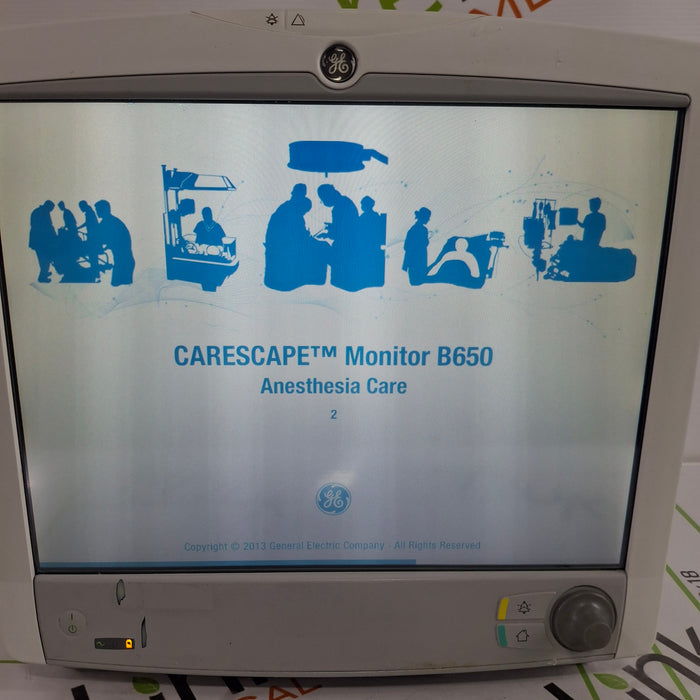 GE Healthcare Carescape B650 Anesthesia Care Patient Monitor