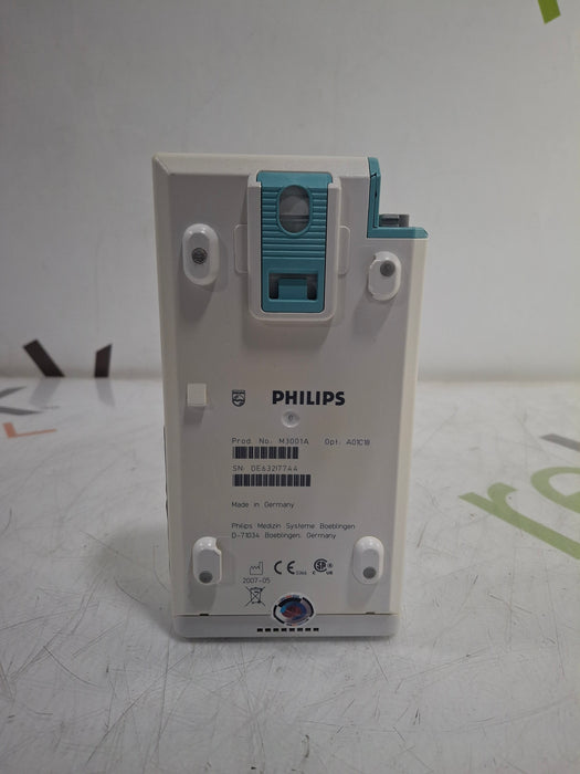 Philips M3001A-A01C18 Fast SpO2, NIBP, 12 lead ECG, Temp, IBP MMS Module