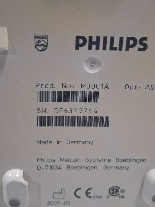 Philips M3001A-A01C18 Fast SpO2, NIBP, 12 lead ECG, Temp, IBP MMS Module