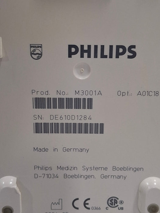 Philips M3001A-A01C18 Fast SpO2, NIBP, 12 lead ECG, Temp, IBP MMS Module