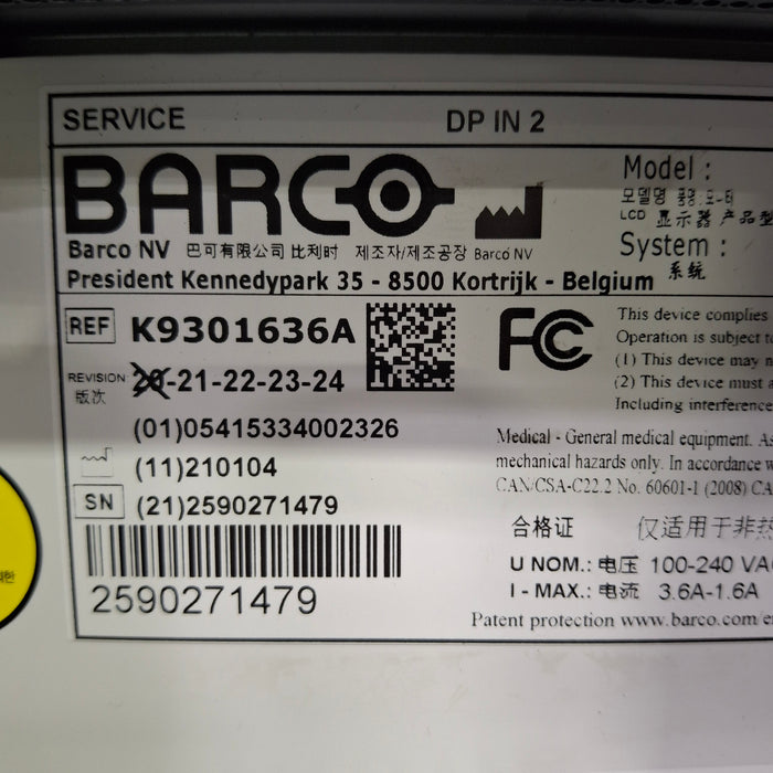 Barco MDCC‑6530 Coronis Fusion 6MP Monitor