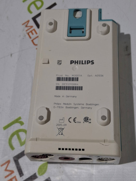Philips M3001A-A01C06 Fast SpO2, NIBP, ECG, Temp, IBP MMS Module