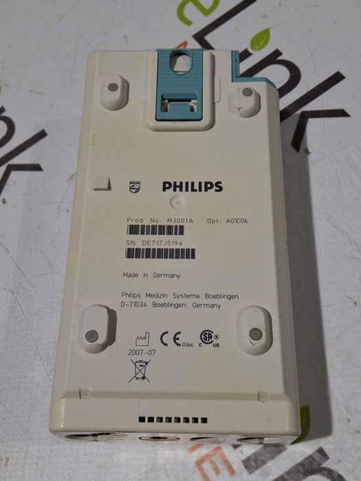 Philips M3001A-A01C06 Fast SpO2, NIBP, ECG, Temp, IBP MMS Module