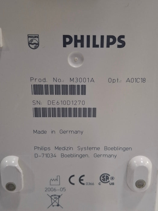 Philips M3001A-A01C18 Fast SpO2, NIBP, 12 lead ECG, Temp, IBP MMS Module