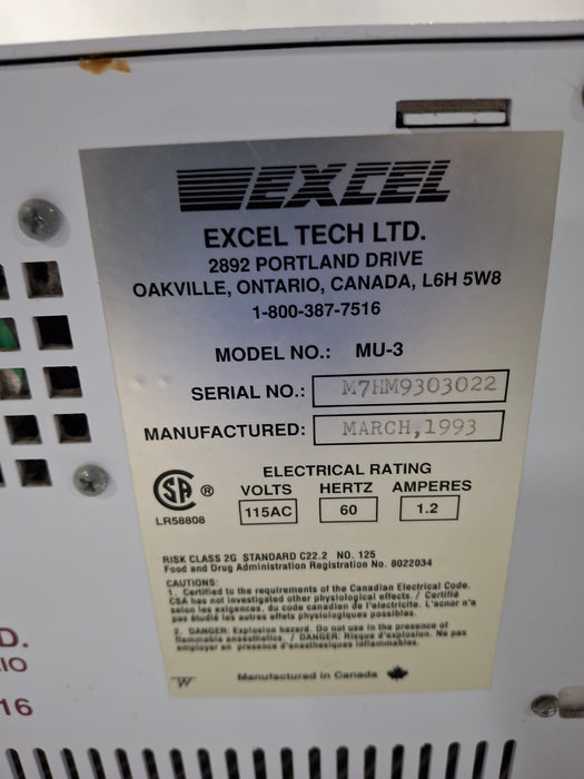 Excel Tech Multi III MU-3 Muscle Stimulator
